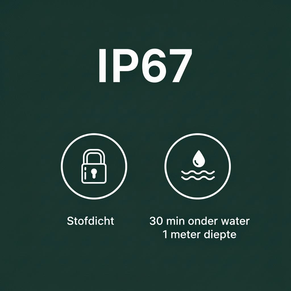 IP67: icoontjes met uitleg