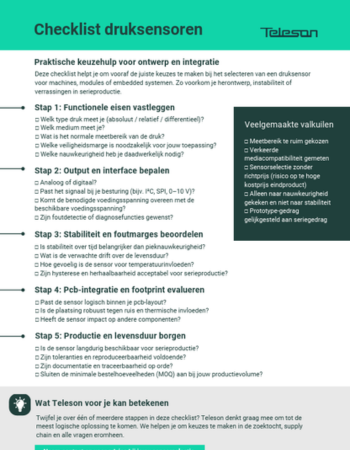 Downloads checklist druksensoren